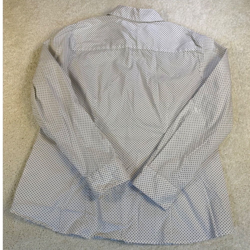 Apt 9 Essentials Women's XL Polka Dot Long Sleeve Button Down Shirt - Picture 2 of 7